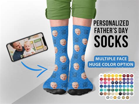 father's day socks personalised|father's day socks personalized.